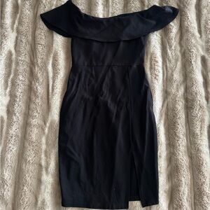 Elegant Black Off-Shoulder Dress